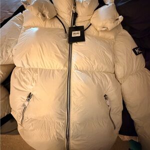 Men's White Puffer Jacket